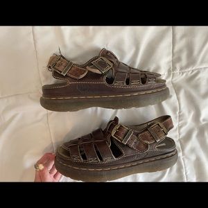 Brown Dr. Martens Sandals